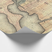 ボルティモアメリーランド(1822年)のヴィンテージの地図 ラッピングペーパー (コーナー)