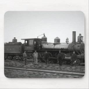 ボルティモア及びオハイオ州(B&O)の鉄道エンジン932 マウスパッド