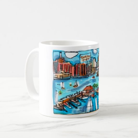 ボルティモア港のマグ! コーヒーマグカップ (正面左)