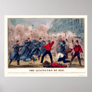 ボルティモア1861年の有志の通りの戦い ポスター