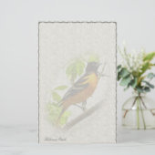 ボルティモア・オリオールズカスタムの文房具 便箋 (スタンド正面)