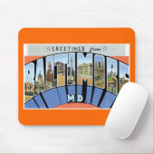 ボルティモア、メリーランドからの挨拶! マウスパッド (マウス)