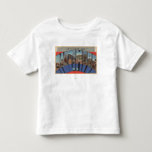 ボルティモア、メリーランド-大きい手紙場面 トドラーTシャツ