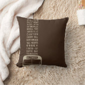 ボルティモアFlxibleバススクロール装飾用クッション(ブラウン) クッション (ブランケット)