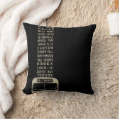 ボルティモアFlxibleバススクロール装飾用クッション(黒) クッション (ブランケット)