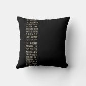 ボルティモアFlxibleバススクロール装飾用クッション(黒) クッション (裏面)