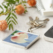 ボルテックスホワイトカラリリーアートフォトキーチェーン キーホルダー (側面)