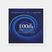 ボルテックス100誕生祝い紙ナプキン スタンダードカクテルナプキン (正面)