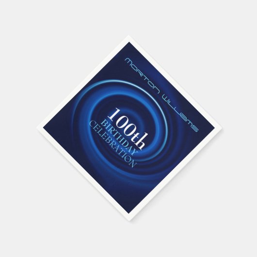 ボルテックス100誕生祝い紙ナプキン スタンダードカクテルナプキン (角)