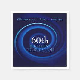 ボルテックス60誕生祝い紙ナプキン スタンダードカクテルナプキン