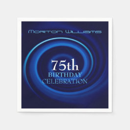 ボルテックス75誕生祝い紙ナプキン スタンダードカクテルナプキン