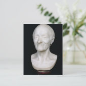 ボルテールのかつらなしの胸像、1778年 ポストカード (スタンド正面)