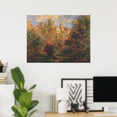 ボルディゲラの庭園 – クロード・モネ – c1900 ポスター (ホームオフィス)