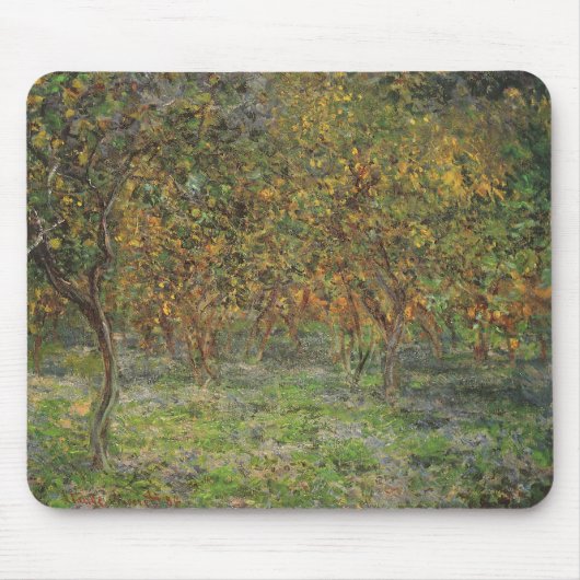 ボルディゲラバイクロード・モネのレモングローブ マウスパッド (正面)