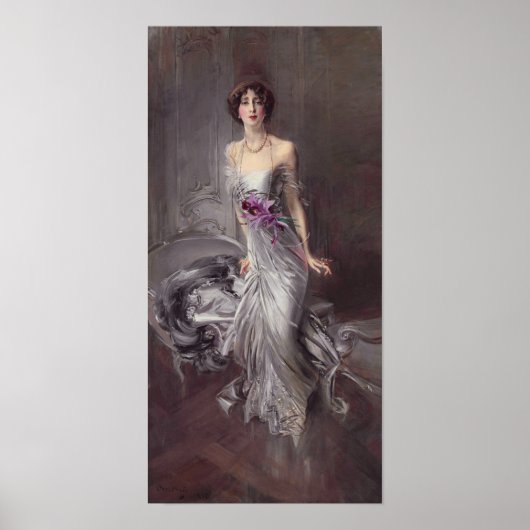 ボルディーニ - ドゥワイヤン夫人肖像画 ポスター (正面)