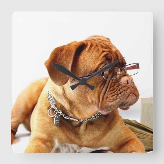 ボルデオークス スクエア壁時計 (正面)