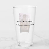 ボルデンモニュメント，秋川， MA - A.J. Borden タンブラーグラス (裏面)