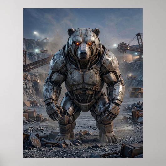 ボルトで固定されたクマの採石場 ポスター (正面)