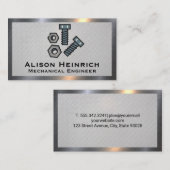 ボルトとナット |スチールメタル 名刺 (正面/裏面)