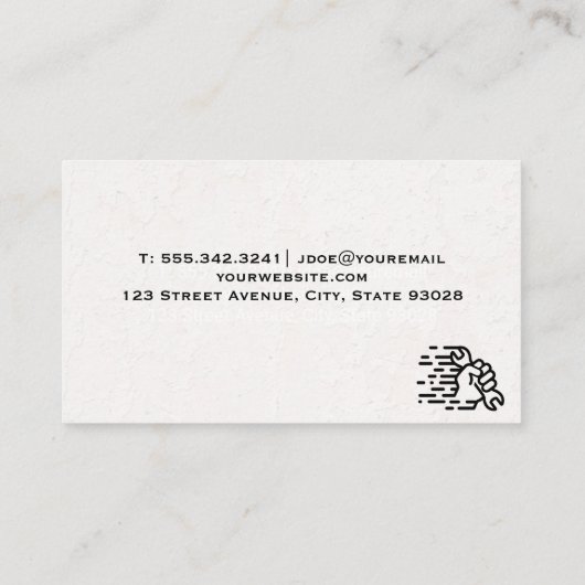 ボルトとナット 名刺 (裏面)