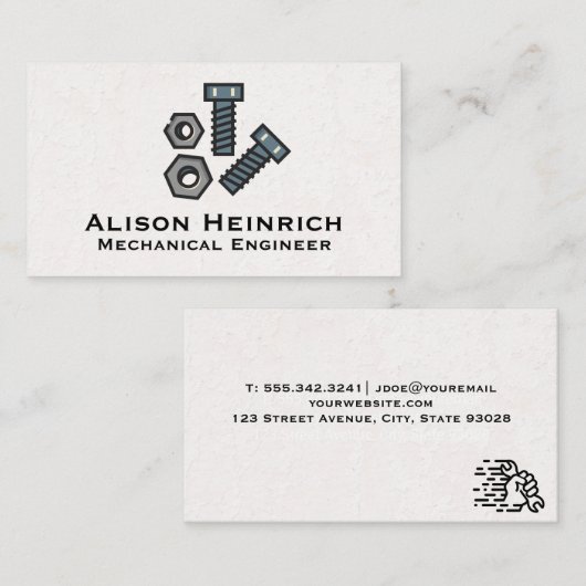 ボルトとナット 名刺 (正面/裏面)