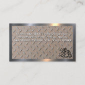 ボルトとナット | 鋼めっき 名刺 (裏面)