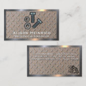 ボルトとナット | 鋼めっき 名刺 (正面/裏面)