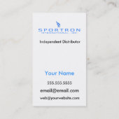 ボルトの稲妻の名刺 名刺 (裏面)