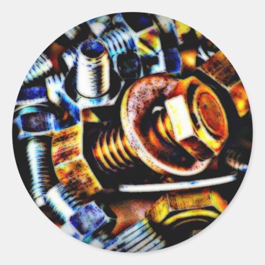 ボルトアポップ・アートのート ラウンドシール (正面)