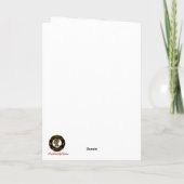 ボルトウィッククレスト&タータンチェックw/Robin パーソナライズされた カード (裏面)