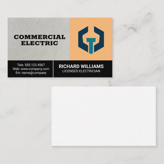 ボルトレンチのハードウェアロゴ 名刺 (正面/裏面)