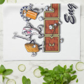 ボルトンのマンガのキャラクタ キッチンタオル (折り畳み)