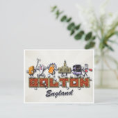 ボルトンカートゥーンのキャラクター ポストカード (スタンド正面)