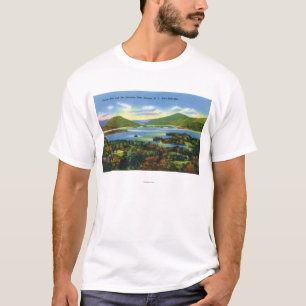ボルトン湾、狭いところ、5つのマイルの山景色 Tシャツ