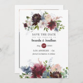 ボルドと海軍のフローラ結婚の写真 セーブザデート (正面/裏面)