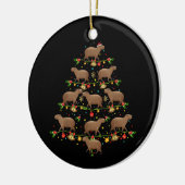 ボルドッグのカラソニーハンガリーメリークリスマスプレゼント セラミックオーナメント (左)