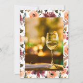 ボルドピーチフローラワインをテーマにした生活お祝い 招待状 (裏面)