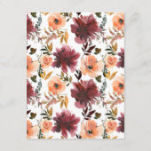 ボルドピーチ結婚フローラズゲスト詳細 エンクロージャーカード (裏面)