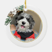 ボルドルドッグハンドスケッチ パーソナライズされた セラミックオーナメント (裏面)