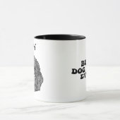 ボルドルドッグハンドスケッチ パーソナライズされた マグカップ (中央)