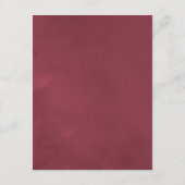 ボルドワインテイスティングウェディングレセプションゲスト詳細 エンクロージャーカード (裏面)