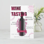 ボルドーと金ゴールドワインテイスティングブライダルシャワー (スタンド正面)