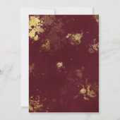 ボルドーと金ゴールドワインテイスティングブライダルシャワー (裏面)