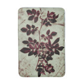 ボルドーのガーデンフラワー バスマット (正面縦)