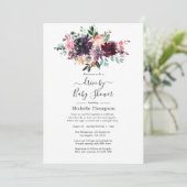 ボルドーのワインドライブ(ブライダルまたはベビーシャワー) 招待状 (スタンド正面)