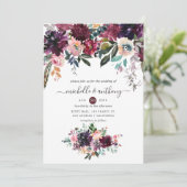 ボルドーの結婚式 招待状 (スタンド正面)