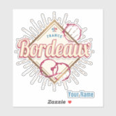 ボルドーヌヴェッレアクイタインフランスレトロワイン シール (シート)