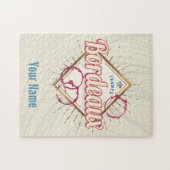 ボルドーヌヴェッレアクイタインフランスレトロワイン ジグソーパズル (横)