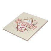 ボルドーヌヴェッレアクイタインフランスレトロワイン タイル (側面)