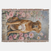 ボルドーフランスのマスティフ犬 スローブランケット (正面)